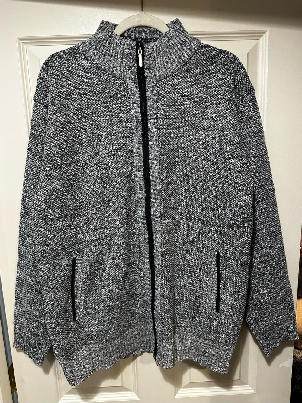 Men's Gray XXL Thick lined Zip Up Sweater Jacket